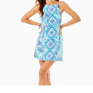 Lilly Pulitzer Pearl Romper Blue Ibiza 6